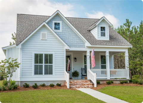 Light blue house